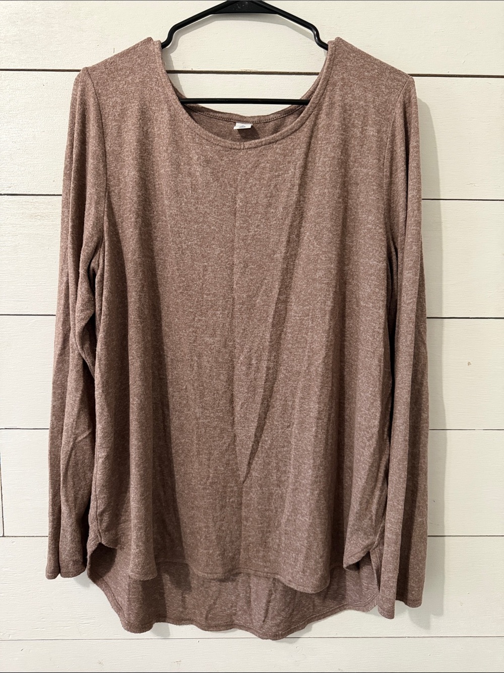 Old Navy Long Sleeve Knit Top in Mauve